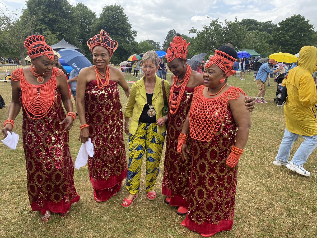 BFEGreenwich's tweet image. Never a dull moment @ Eltham Park South Celebrating Africa Masquerade Carnival @Royal_Greenwich @GreenwichLibs @CllrLindaBird @sandrabauer @BlacAwards @MrOkereke @AMCo1 @cahn_uk @AfricanHub_ @TNLComFund @HeritageFundL_S @VisitGreenwich @MayorofLondon Next  @ Kidbrooke 12th July