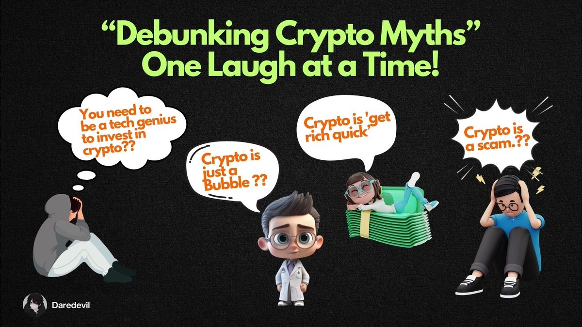 Akash93892149's tweet image. Crypto is full of stories.
Some are true.
Most… aren’t.

But what if the biggest things holding people back aren’t risks but myths?

Let’s bust 6 common beliefs you’ve probably heard (and maybe believed) 👇🧵 

#CryptoMyth #CoinDCXCollective #Web3 #AI