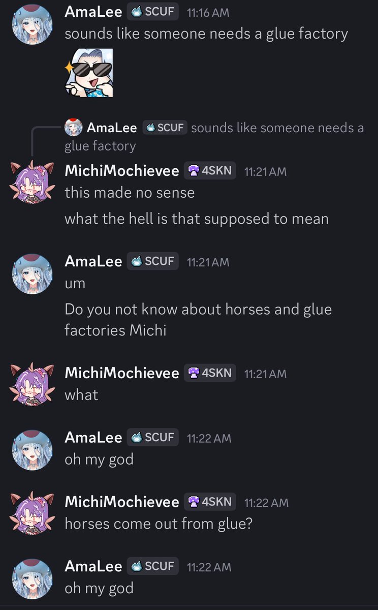 Not me being the one to teach <a href="/MichiMochievee/">Michi Mochievee 💍 VSHOJO</a> the oldest horse lore