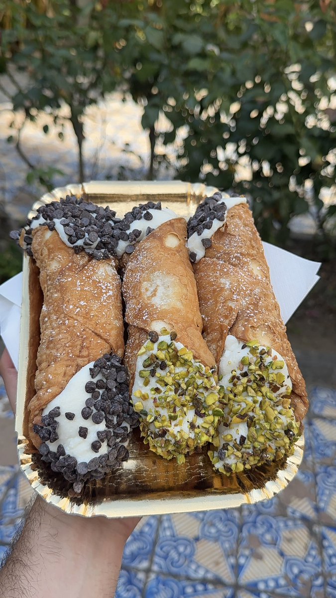 Sicily cannolis hit different but it’s still croissants over any pastry