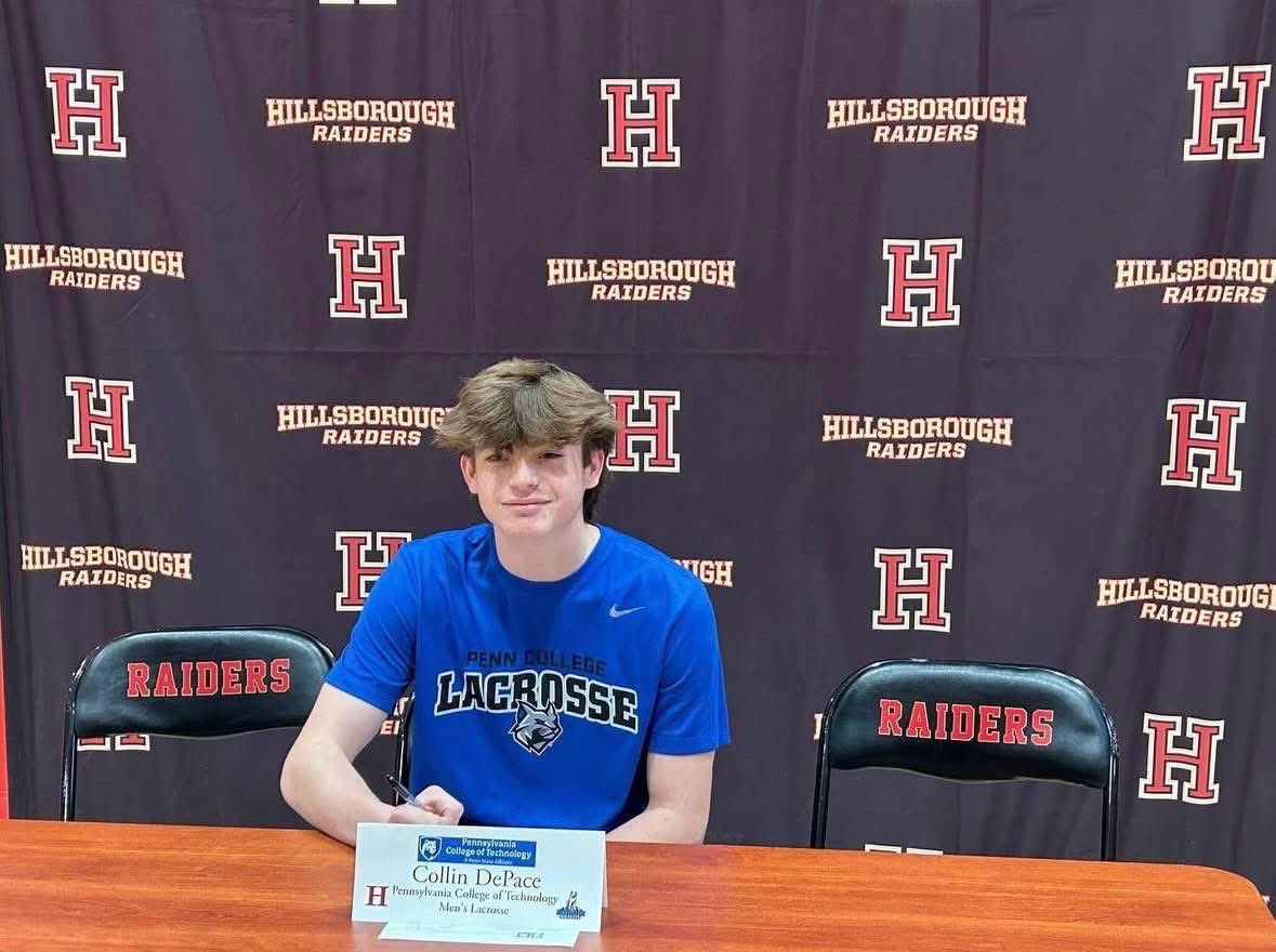heyB0R0's tweet photo. Congratulations to Hillsborough Lacrosse’s Collin DePace as he will continue his lacrosse career at Pennsylvania College of Technology! https://t.co/ZFz6nemYRZ