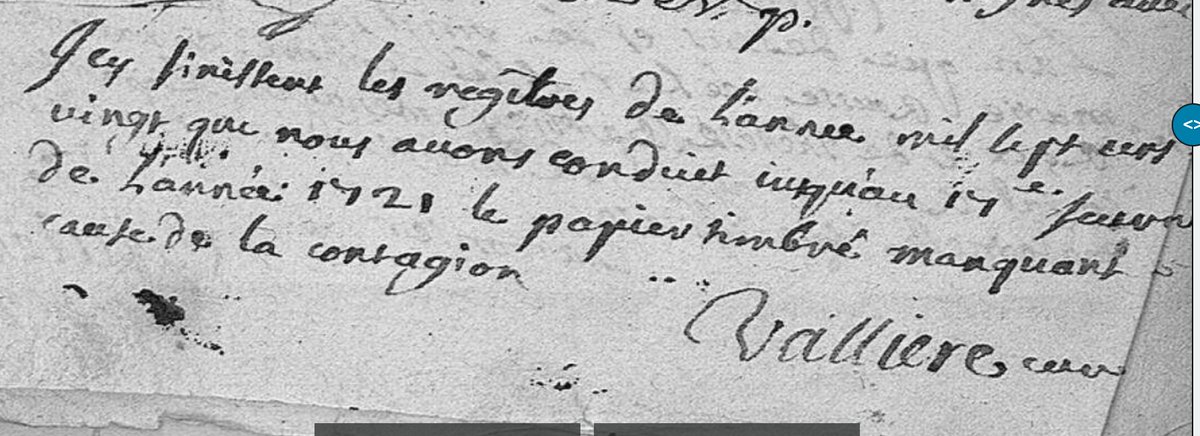 SERVANTMARIA's tweet photo. Dans les registres des #BauxDeProvence, j’ai trouvé un passage faisant référence à l'épidémie de peste de 1720-1722 "Ici finissent les registres de l’année 1720, que nous avons conduits jusqu’au 17 janvier de l'année 1721, le papier timbré manquant cause de la contagion" https://t.co/KIIogNmgST