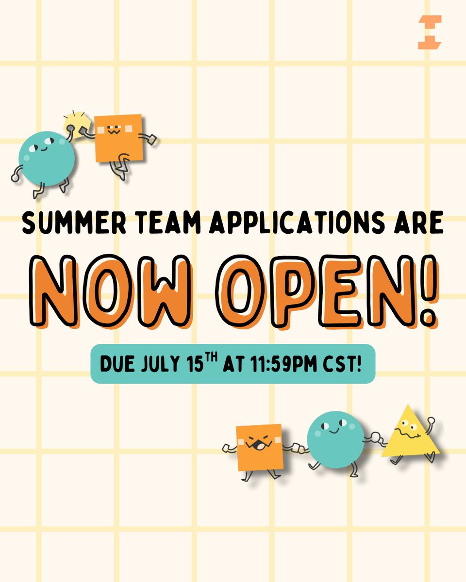 HackIllinois (@hackillinois) on Twitter photo Ready to help make HackIllinois 2026 unforgettable? We're now accepting summer team applications!
Join one of our teams to help bring our hackathon to life!
Apply by July 15 @ 11:59pm Central Time and email contact@hackillinois.org with any questions!
forms.gle/8AnbmkHhTH3sii⦠Ready to help make HackIllinois 2026 unforgettable? We're now accepting summer team applications!
Join one of our teams to help bring our hackathon to life!
Apply by July 15 @ 11:59pm Central Time and email contact@hackillinois.org with any questions!
forms.gle/8AnbmkHhTH3siiβ¦
