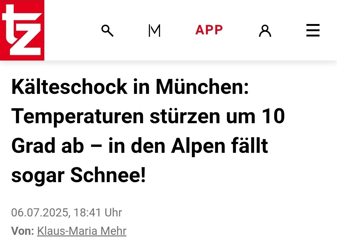 Letzte Woche war Klimer. 
Jetzt ist wieder Wetter.