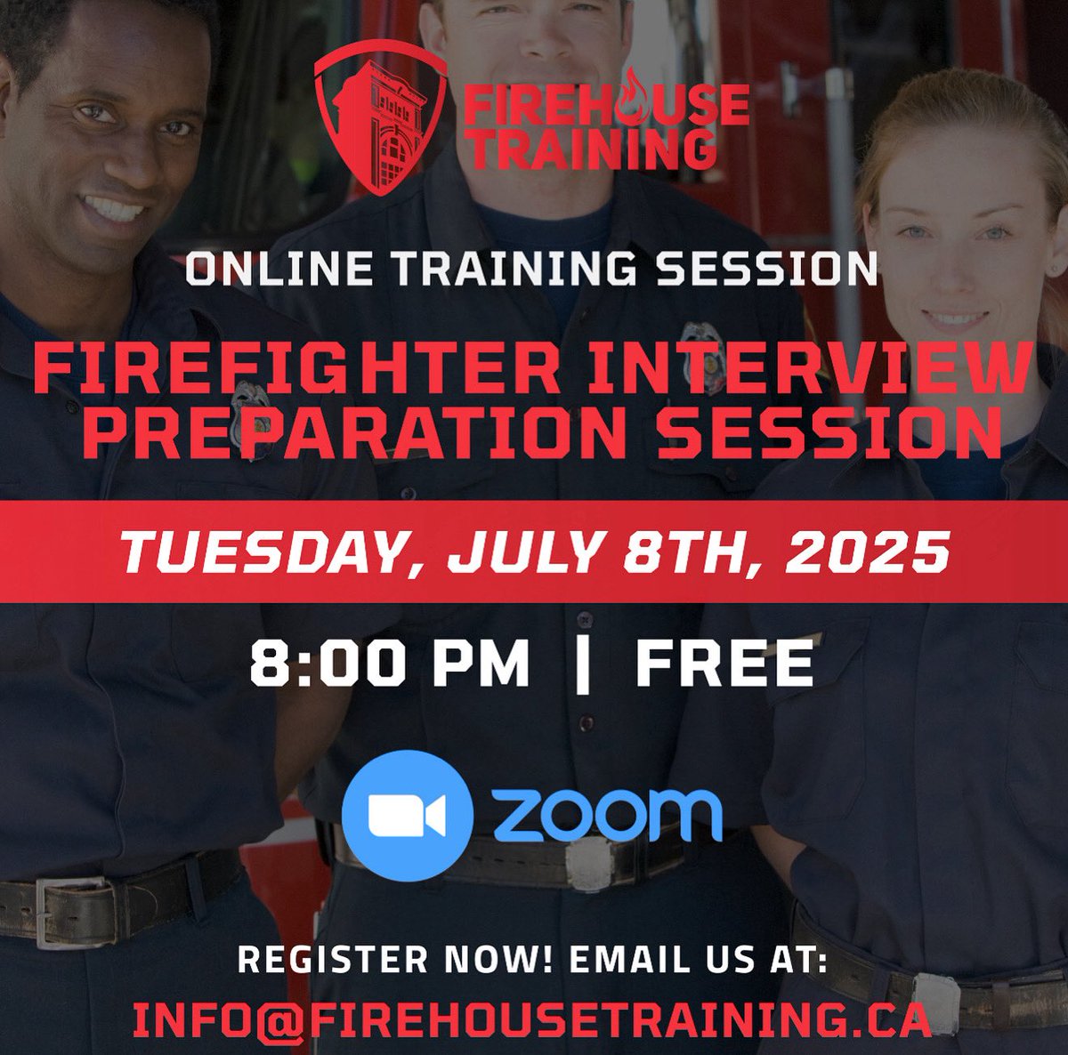 FirehouseTrain1's tweet photo. 🚨Dreaming of wearing the badge? Ready to CRUSH your firefighter interview and stand out from the crowd? 💪👨🚒👩🚒
Join FIREHOUSE TRAINING for our FREE ONLINE FIREFIGHTER INTERVIEW PREPARATION SESSION!🧑🚒
#FirefighterInterviewPrep https://t.co/qU6tp1sihk