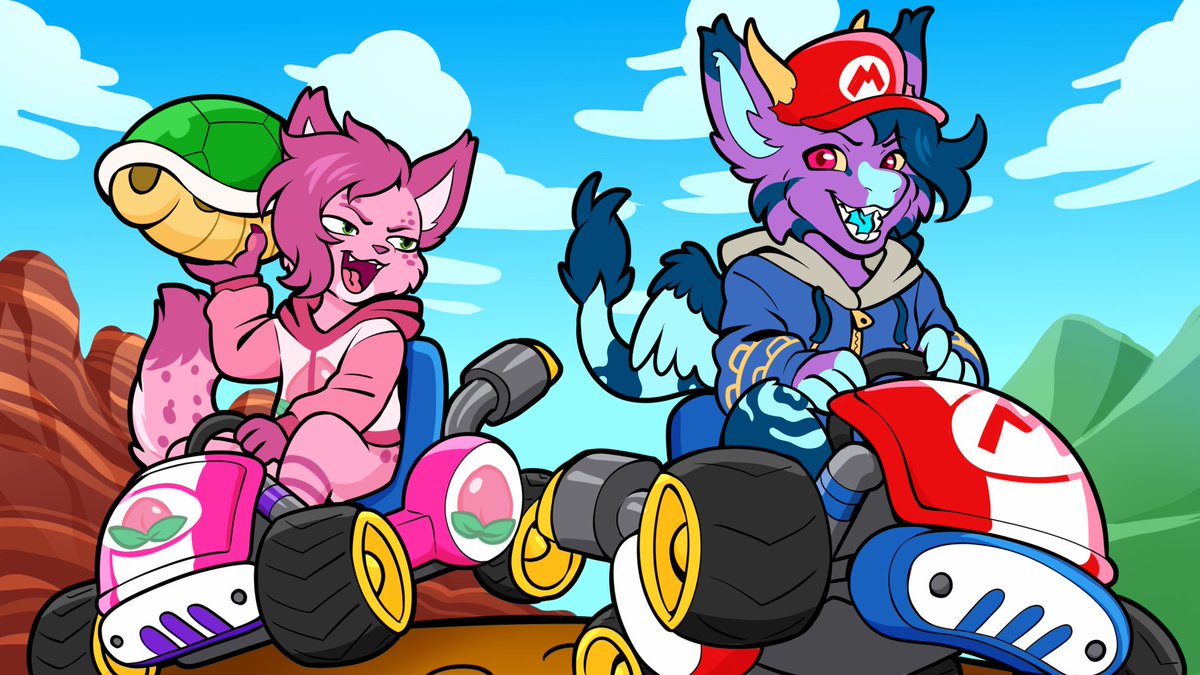 NEW VIDEO OUT! ✨
I played the new Mario Kart World Knockout mode with my friend <a href="/MeowdyMomo/">Momo 🌸</a>! Here is a highlights of what happened!

⬇️ LINK BELOW! ⬇️

#Furry #VTuber #ENVtuber
