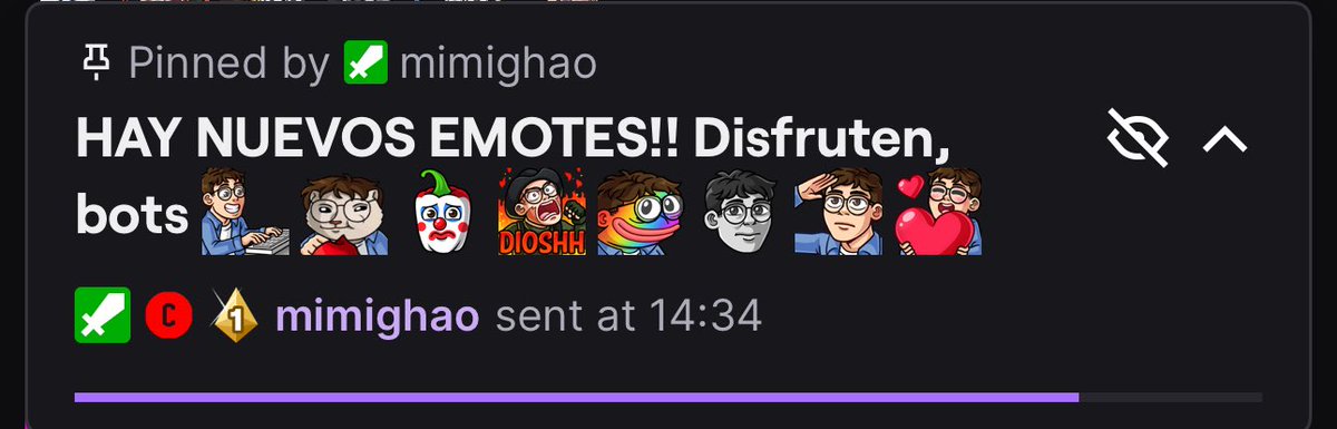 Calwin cuenta con nuevos emotes en su canal, espero les gusten!🥸💗