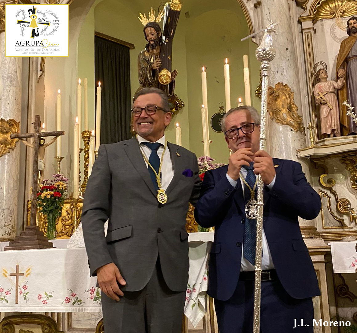 En la tarde de ayer se celebró la toma de cetro del nuevo HM de la <a href="/nazarenoarchi/">Cofradía del Nazareno</a>, Jesús Aguilera, a quien deseamos un mandato próspero y lleno de grandes momentos. Igualmente agradecemos la labor del HM saliente, Francisco Aguilera. ¡Que vuestros Sagrados Titulares os bendigan!