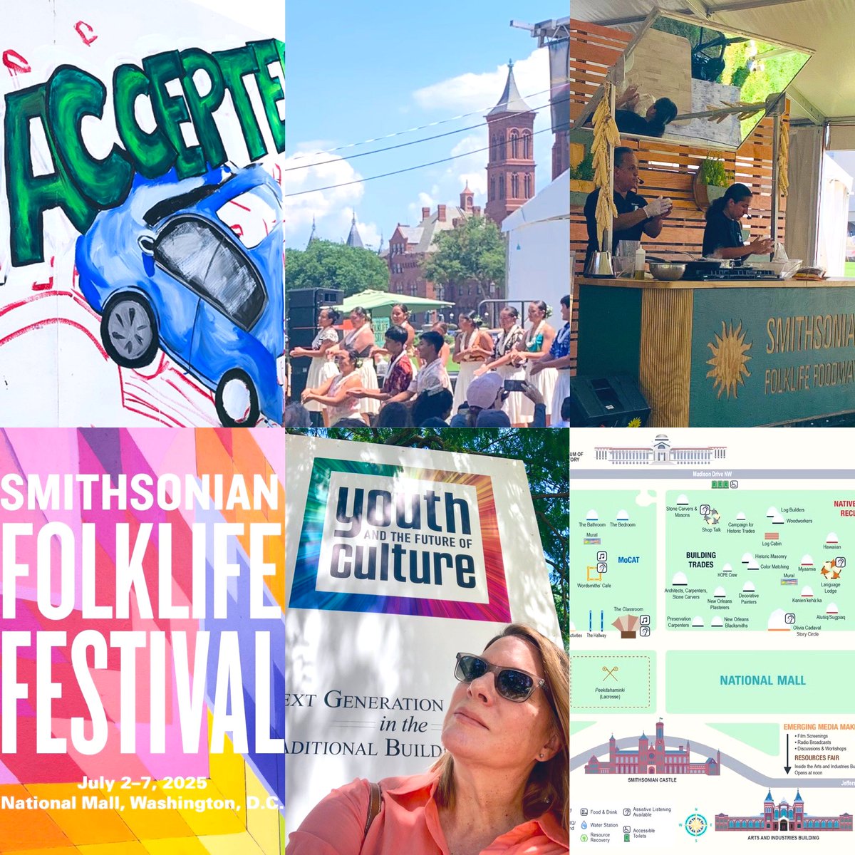 Hanging out at the Smithsonian Folklife Festival!🌞