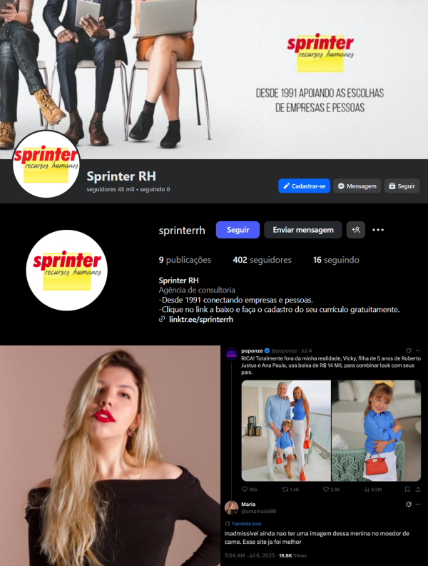 i_Ruama's tweet photo. @Sprinter_RH Então quer dizer que vcs empregam pessoas que deseja colocar uma criança no moedor de carne? Isso se configura como ass4ssinato. Gostariamos de saber como vcs vão lhe dar com essa funcionaria, pois a demissão imediata seria um bom começo, depois a cadeia pra essa criminosa. https://t.co/Y2B8x8Z5Nn