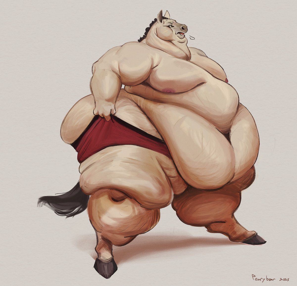 Might want to take it easy on those oats, if you want keep getting into those clothes that is...