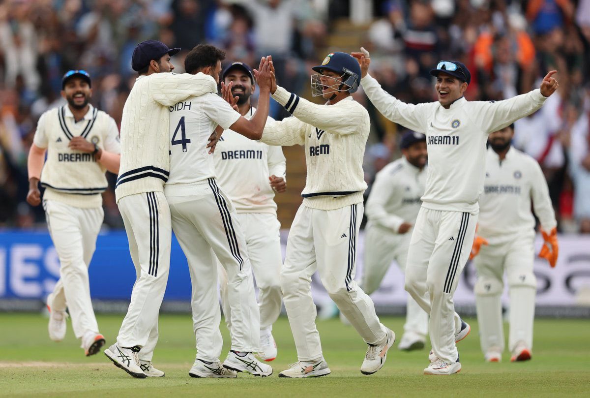 mksanalytiq's tweet photo. Congratulations Team India on a historic win. 

#INDvsENG2025
#edgebastontest https://t.co/7GFX9sLfrS