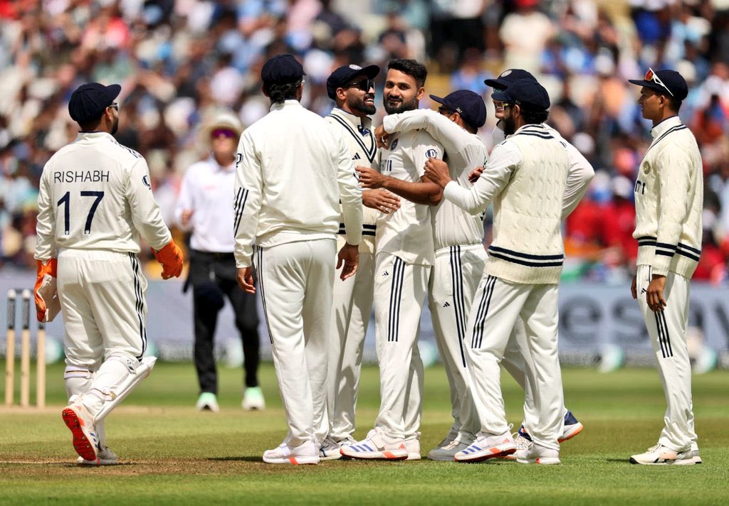 mksanalytiq's tweet photo. Congratulations Team India on a historic win. 

#INDvsENG2025
#edgebastontest https://t.co/7GFX9sLfrS