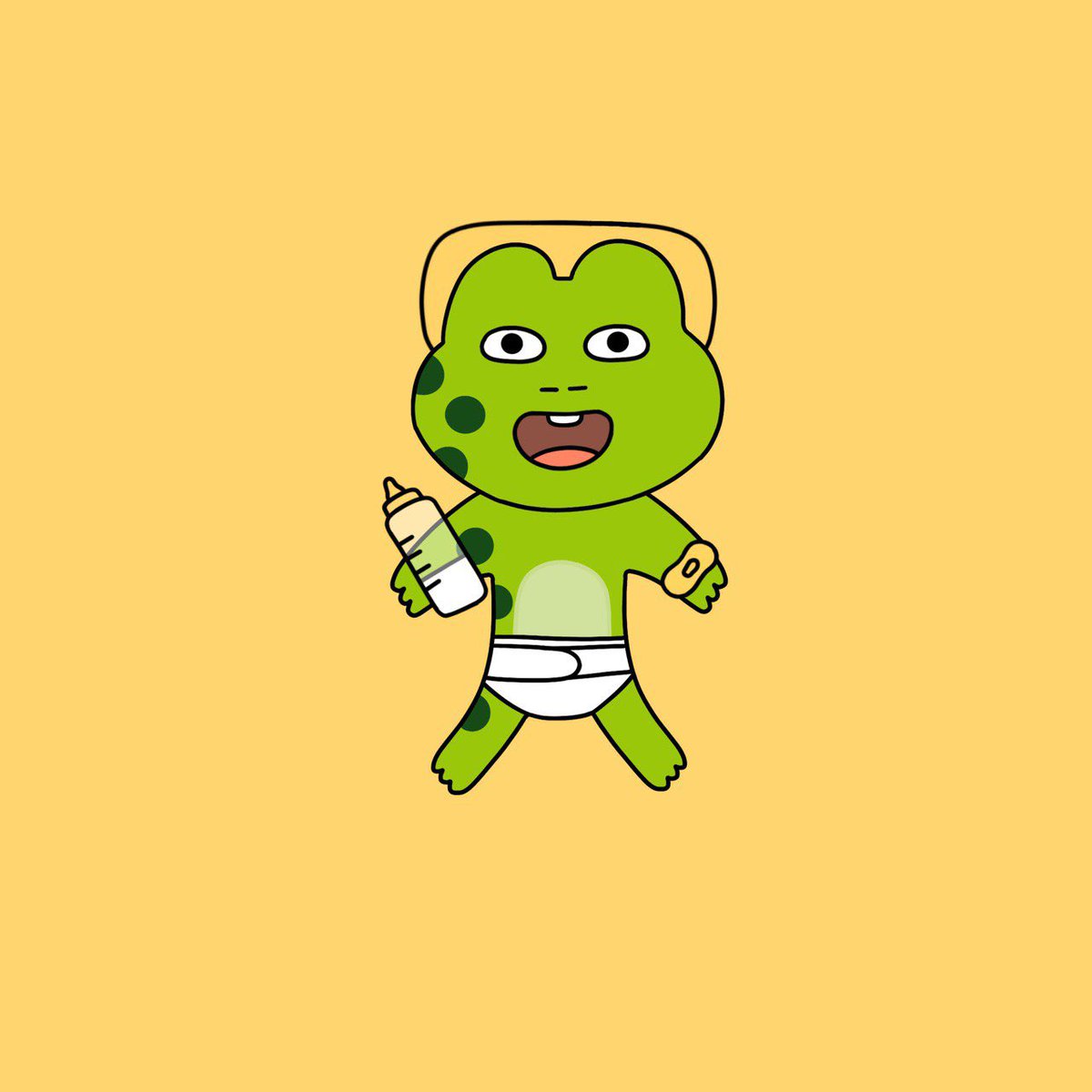 Here’s a cute baby #FROGGER 🐸