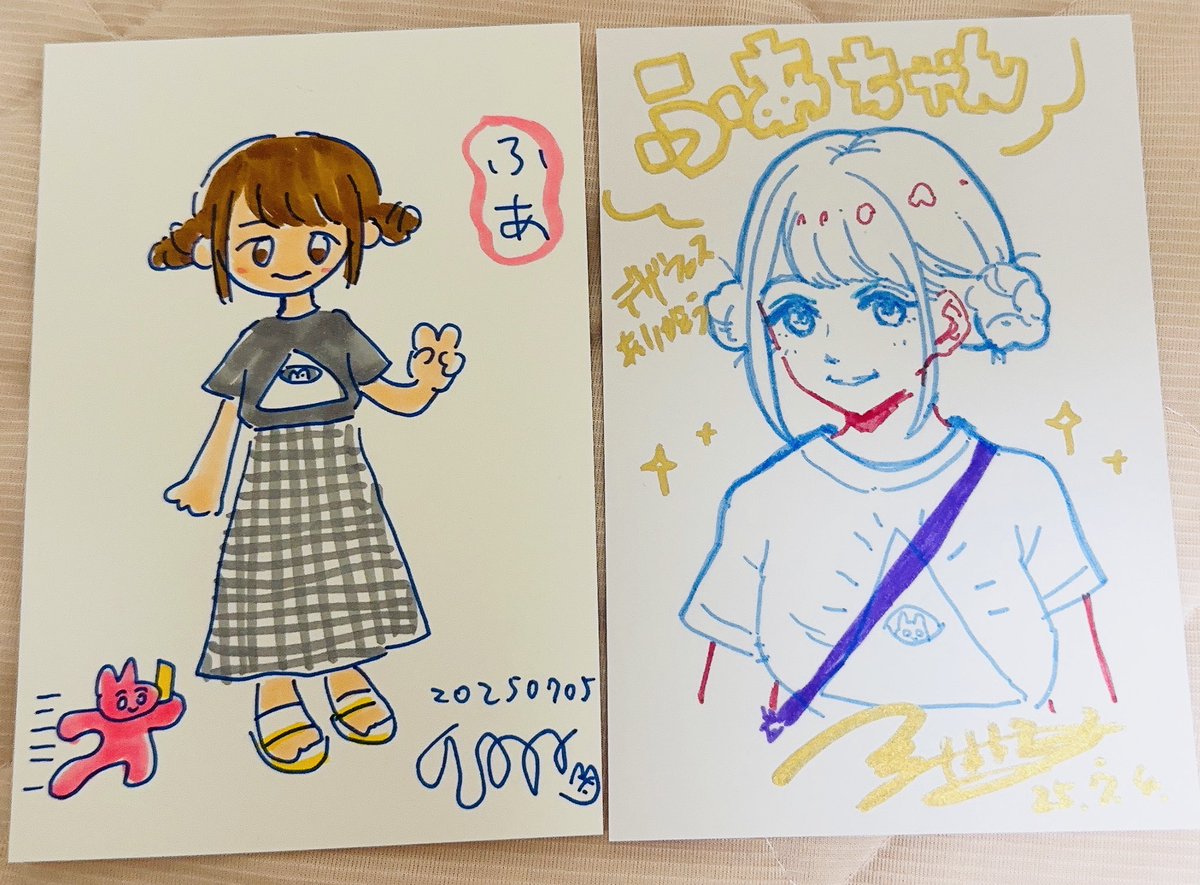 つるます〜〜〜2日目は推し様を描いてもらたので初日ののみだけど！たくさんの有難うを伝えたい割に戦利品無くてびびた🥺
#デザフェス
#つるしまたつみ
#イソベマスヲ
#つるます