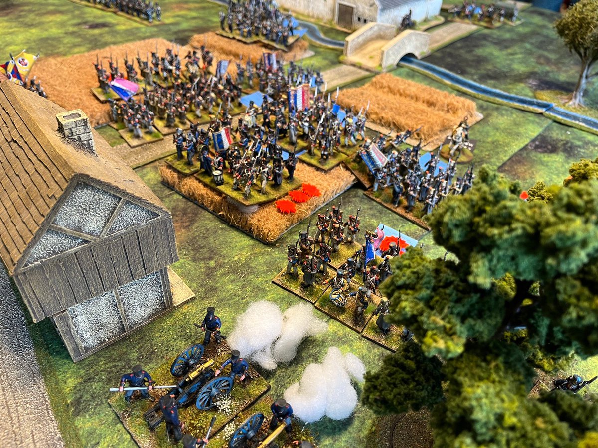tomjmegan's tweet image. Home safely & reflecting on a bucket list wargaming hobby experience - playing ‘The Hundred Days’ Napoleonic campaign.
After months of planning & painting, it was 3 days of epic wargaming w/1000s of figures, an awesome table, and some of the very best people I know.
#Wargaming