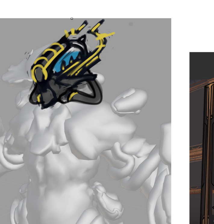 BlazingCobalt's tweet image. quick lavos alt helm sketch