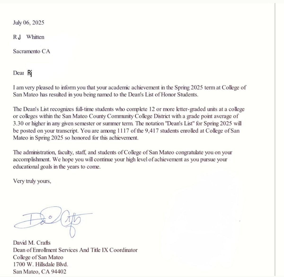 Dean’s list!!  #studentathlete #studentfirst #csmfootball #backtowork