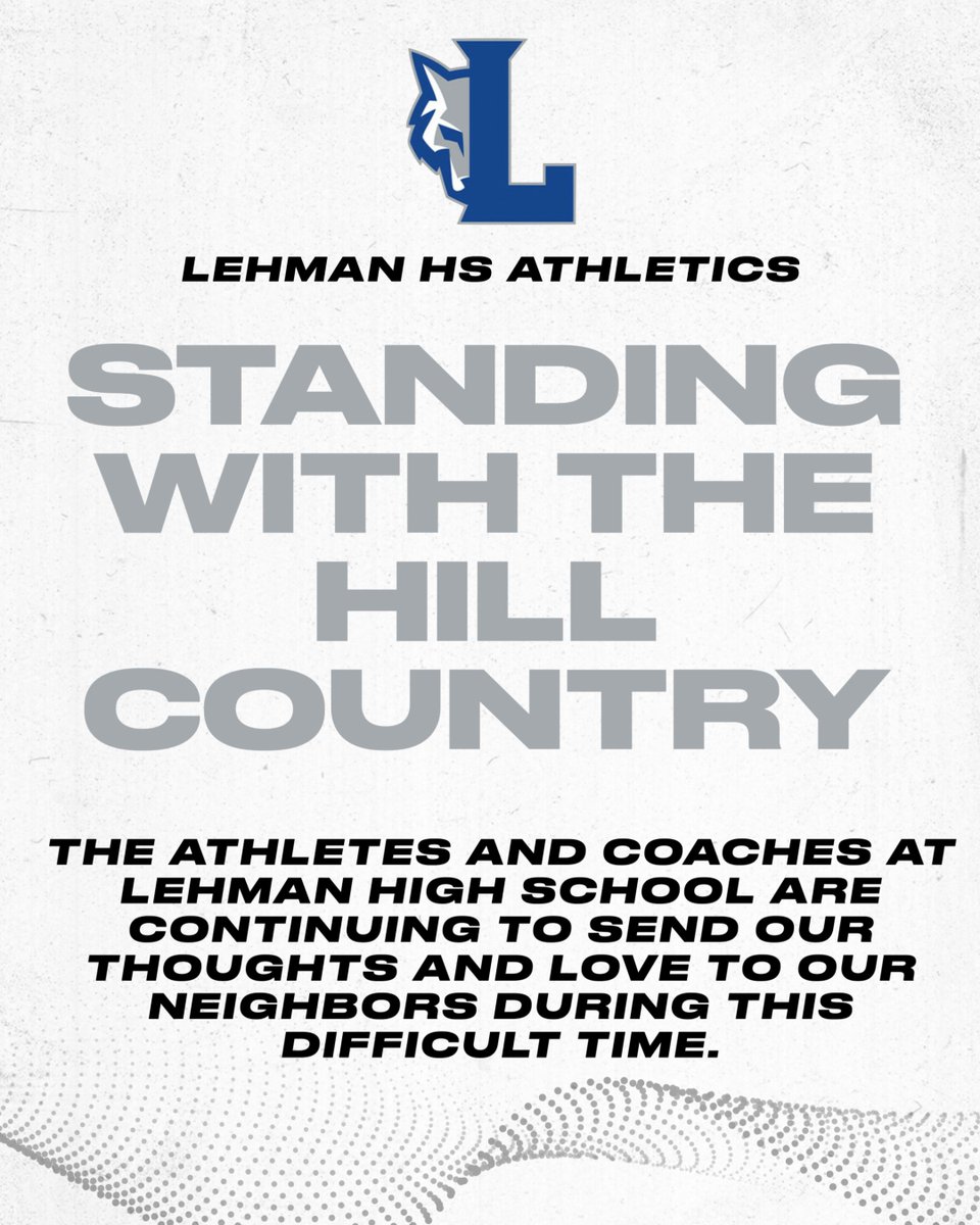 Lobo Nation is here for our friends and neighbors in the Hill Country as they go through this incomprehensible tragedy.
