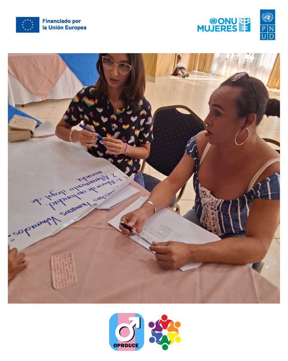 OPROUCE's tweet photo. 📷 Esta actividad se desarrolla en el marco del proyecto #EuroElect-H, financiado por la Unión Europea en Honduras e implementado por @PNUDHonduras  y @ONUMUJERES Honduras. fortalecimiento de mujeres trans, LTB y demás diversidad sexo-genericas como observador@s electorales https://t.co/6oFKwbGJtU