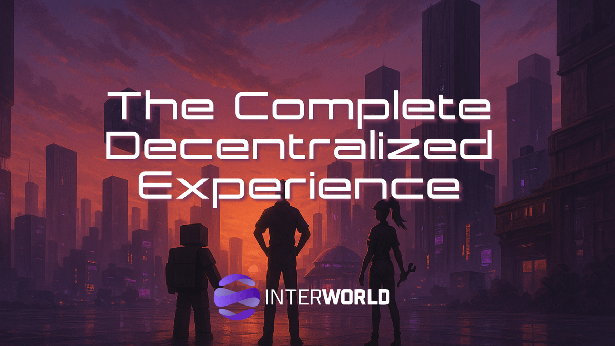 interworld_io's tweet photo. Think Roblox, but economic.
Think Sims, but decentralized.
Think InterWorld, then go build. 🛠️ https://t.co/2Jg6fpmBkc