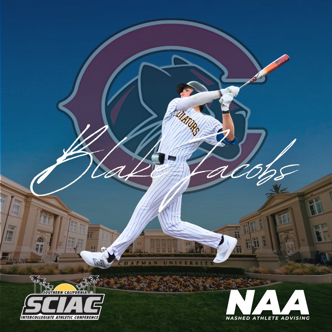 Josh Nashed (@j_nashed) on Twitter photo Congrats to Blake Jacobs on his commitment to Chapman University! Fired up for Blake to get after it down in Orange County.
<a href="/blakejacobs_/">Blake Jacobs</a> <a href="/ChapmanSports/">Chapman Athletics</a> <a href="/chabotbaseball/">Chabot Baseball</a> Congrats to Blake Jacobs on his commitment to Chapman University! Fired up for Blake to get after it down in Orange County.
<a href="/blakejacobs_/">Blake Jacobs</a> <a href="/ChapmanSports/">Chapman Athletics</a> <a href="/chabotbaseball/">Chabot Baseball</a>