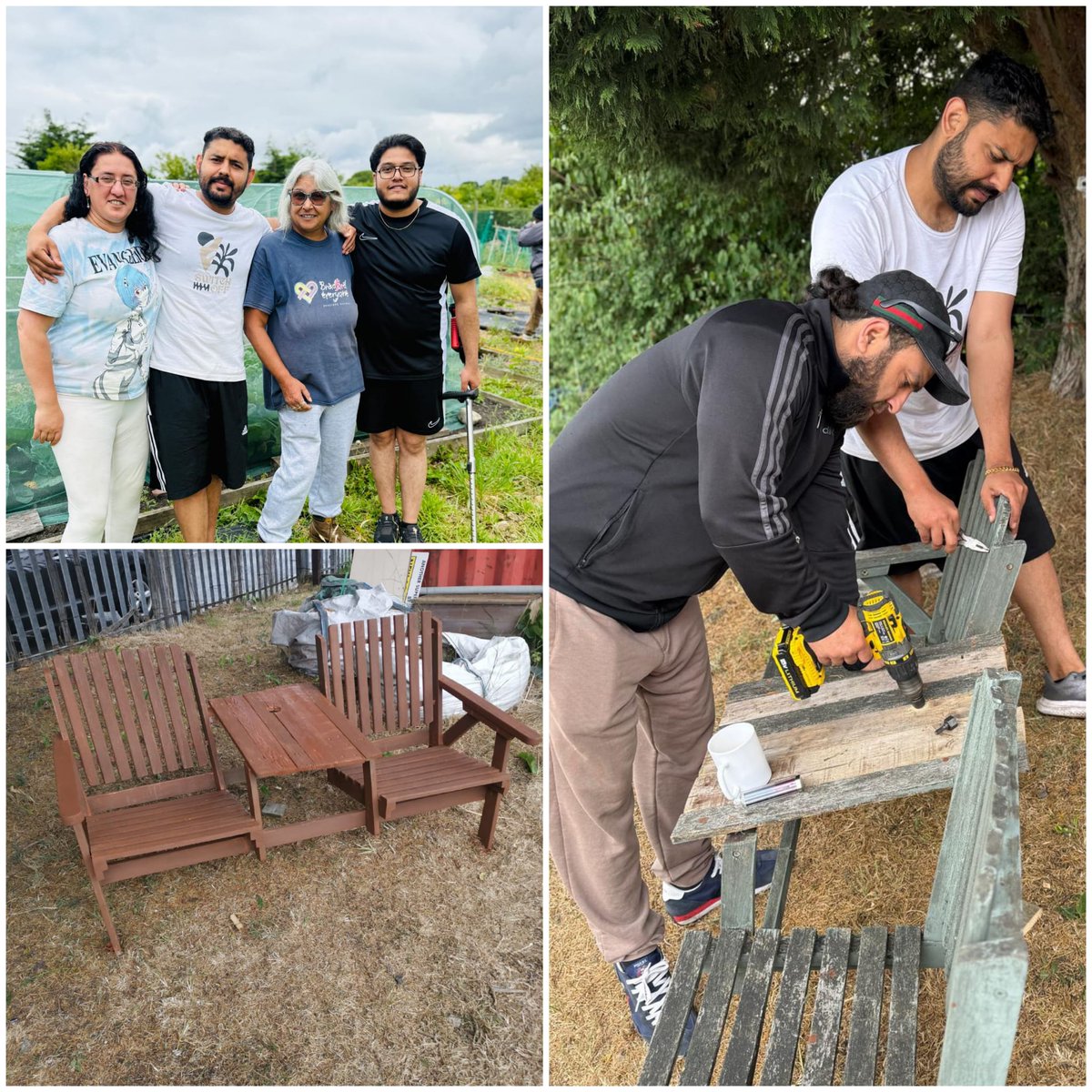 Another productive day at the Free 2B-ME LGBT Community Garden.
We have breathed new life into our old faithful seat, looks like new again. Well done everyone🤗🏳️‍🌈