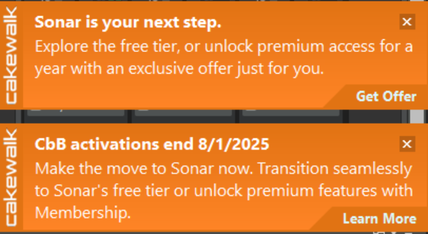 SEOKDU1's tweet image. 🚨 케이크워크 by BandLab이 
2025년 8월 1일부로 서비스 종료된다고 합니다 😢

이제 BandLab 유저 분들은
Cakewalk Sonar(무료)로 전환해야 하는데요

새로운 Cakewalk Sonar로의 전환이 필요하신 분들을 위해
전환 가이드 문서를 준비했습니다!

docs.google.com/document/d/1jj…