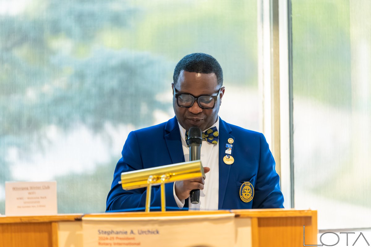 winnipeggolden's tweet photo. A historic night! 🎉 On July 2, 2025, @opeallen Rotarian Ope allen, PHF, was installed as President of @RotaryWinnipeg  the first Rotary Club outside the U.S.🌍
Bold plans ahead: peace, youth, mental health, clean water &amp; more. Join us! 💙watch recap  https://t.co/mpIK2M7jyy https://t.co/vWtpJTTaof