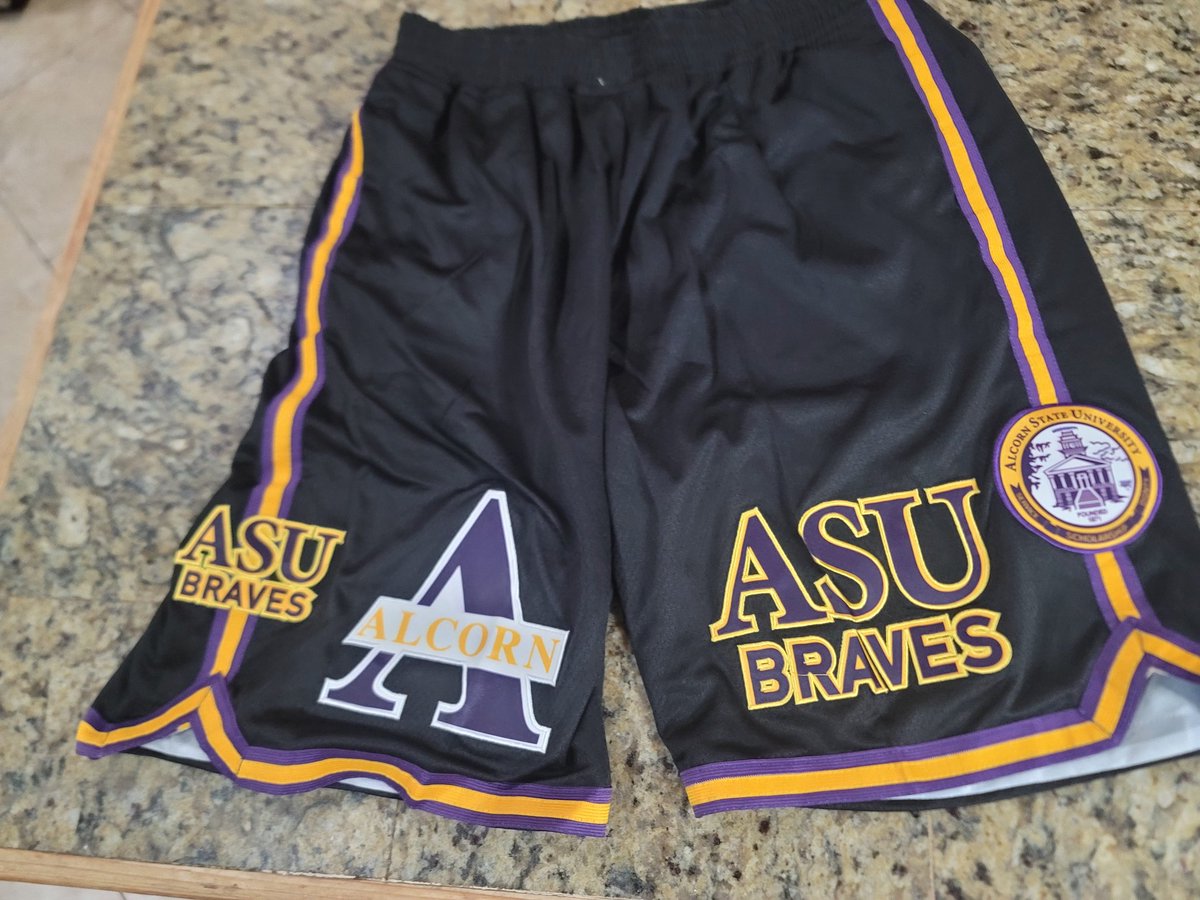 Look at the #alcornstateuniversity shorts.