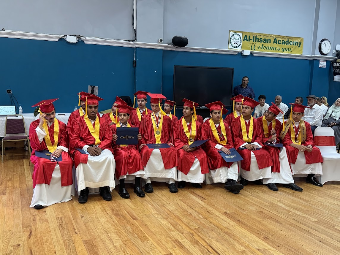GRADE 8 GRADUATION
🎉🎓 Congratulations to our amazing Grade 8 Graduates at Al-Ihsan Academy! 
🌟 Your hard work and dedication have paid off. We are so happy for you! 
🌈✨ All the best for your next adventure! 🚀
 #Graduation #FutureLeaders