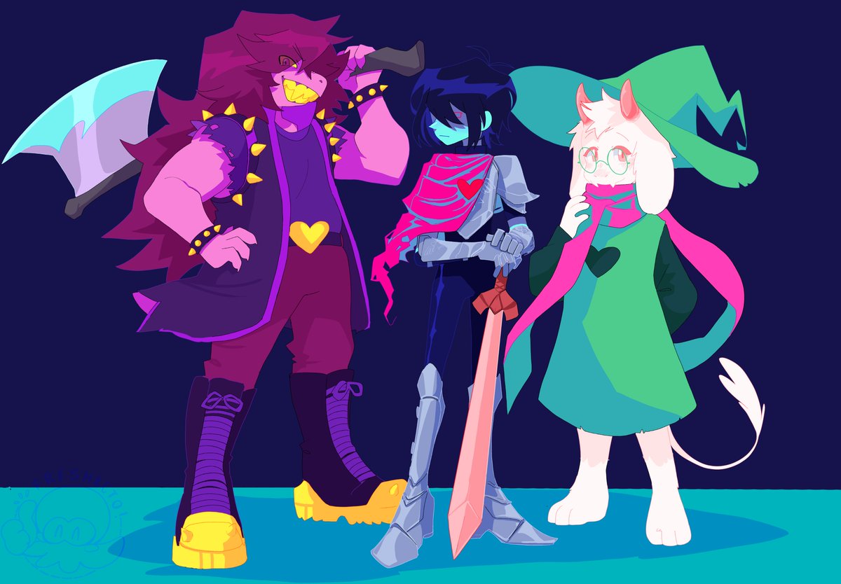 fresh8cto's tweet image. the creatures ♥️
[ #deltarune ]