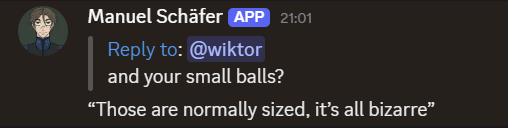 his balls are apparently normal though