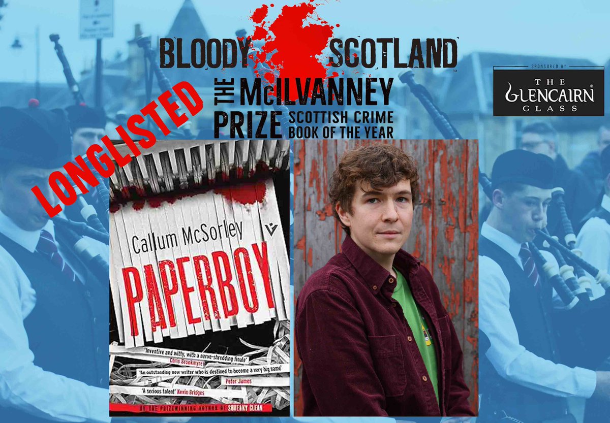 BloodyScotland's tweet image. Can @CallumMcSorley repeat the achievement of his debut Squeaky Clean and take home the McIlvanney Prize for his second novel, Paperboy? Callum is closing this year's festival with Marion Todd and Foday Mannah on Sun 14th Sept: bloodyscotland.com/event/scotland…