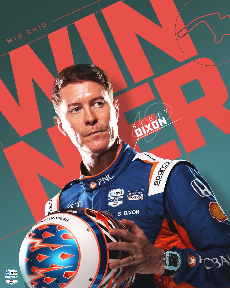 STEALS ONE AT THE END 🤯

Welcome back to Victory Lane at Mid-Ohio, <a href="/scottdixon9/">Scott Dixon</a>! 👏