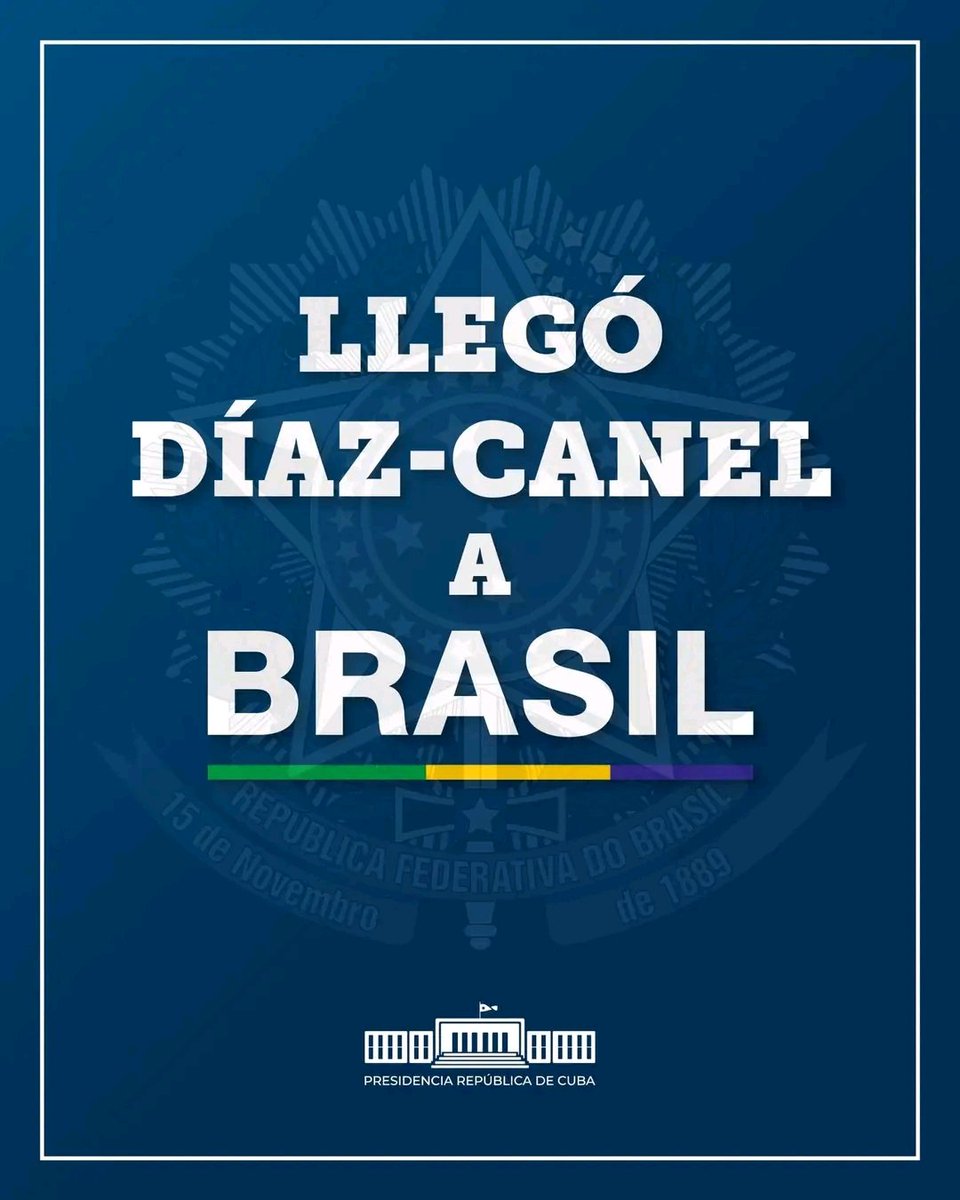 Llego <a href="/DiazCanelB/">Miguel Díaz-Canel Bermúdez</a> a Brasil.
<a href="/PartidoPCC/">Partido Comunista de Cuba</a>