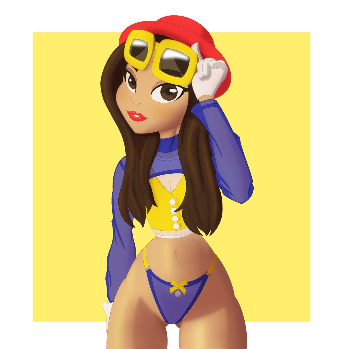 Nelto_art's tweet image. Feeling Yellow
reference by @emmaarayray.bsky.social
#pinup #procreate #pinupart #ravegirl #digialart
