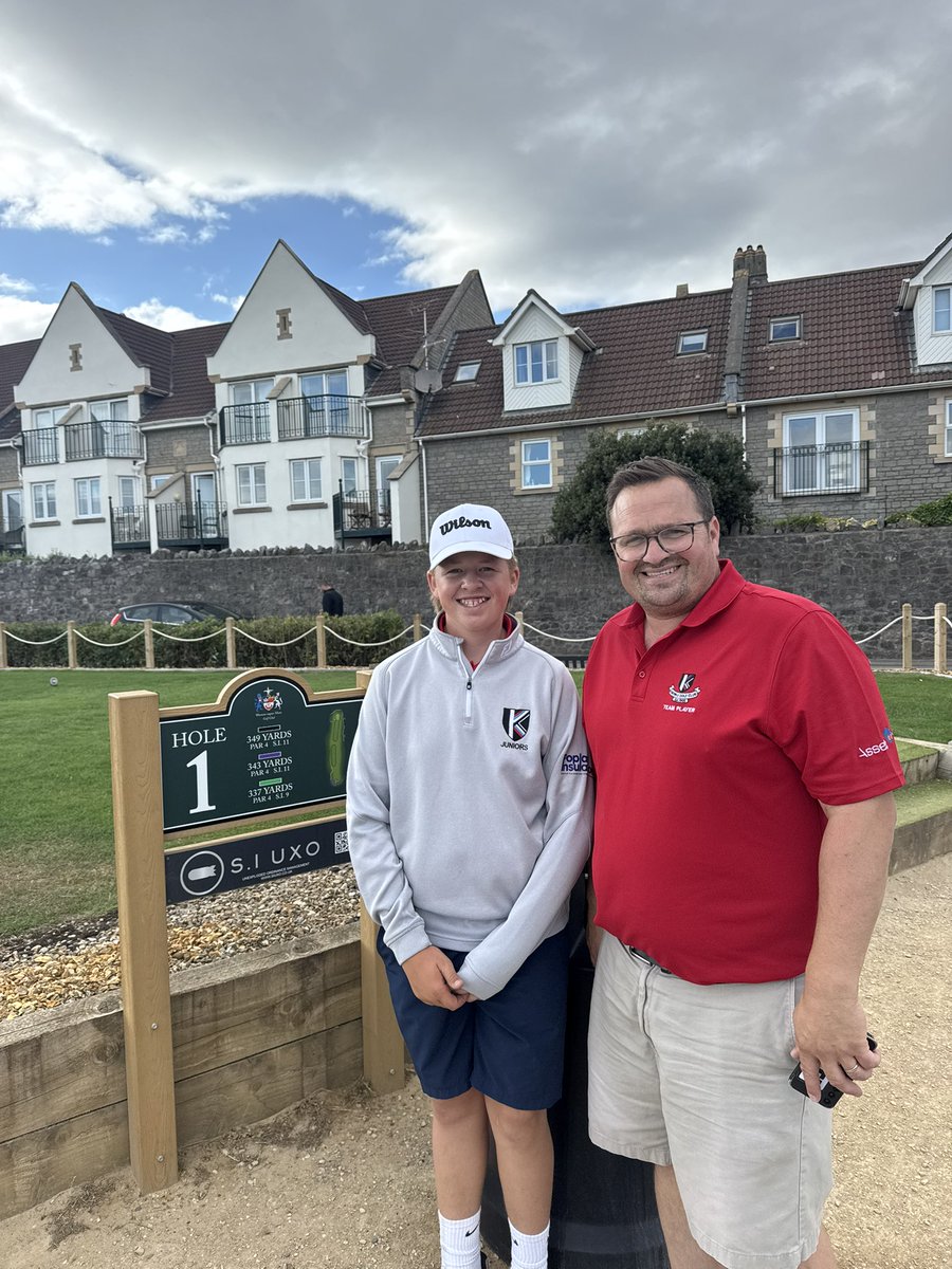 Bigsymind's tweet image. Warning proud dad post 🚨 Zane made a successful 1st team adult debut 5&3 winners for @KnowleGolfClub in a team win today @wsmgolfclub @Somerset_G_U