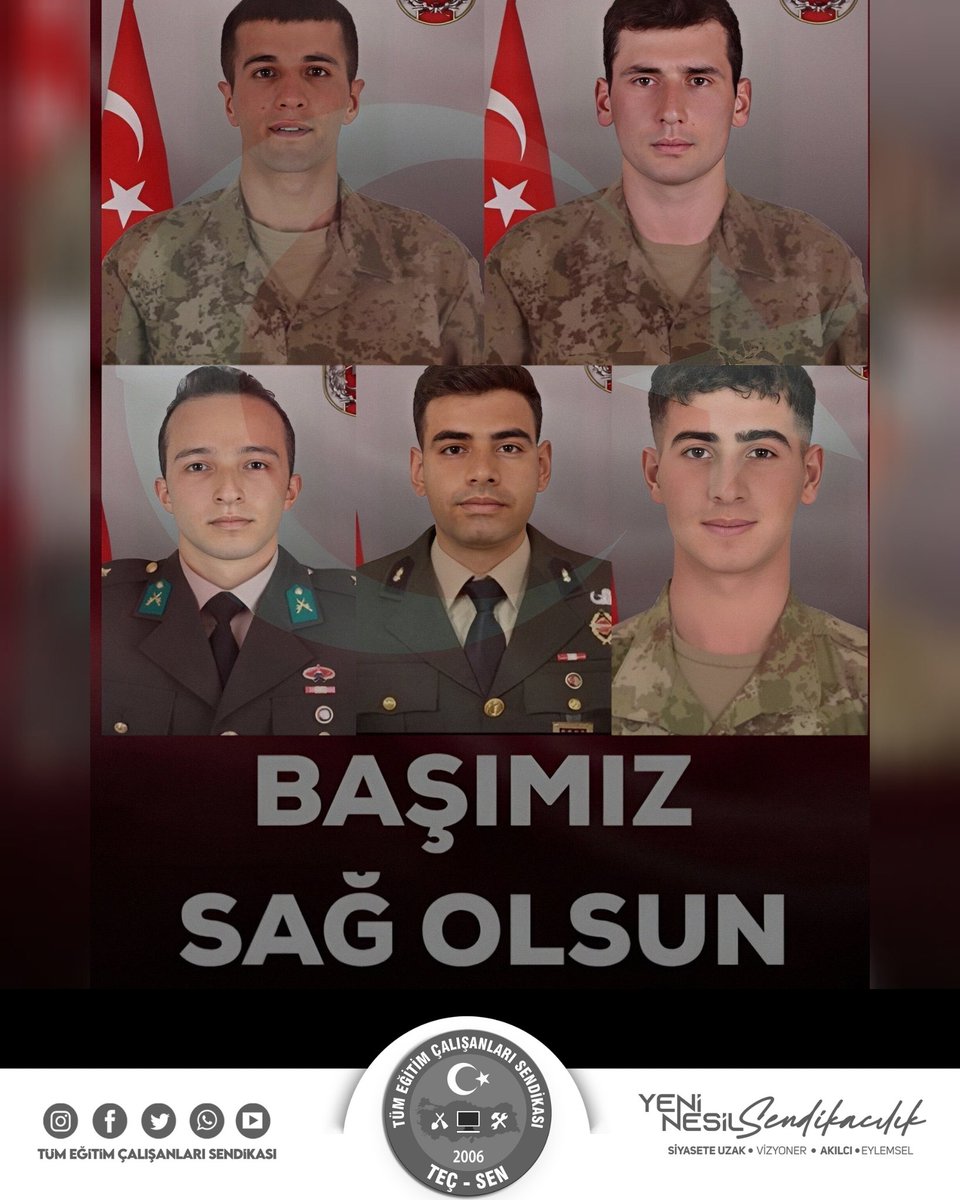 Pençe-Kilit Harekâtı bölgesinde devam eden mağara arama-temizleme faaliyetleri sırasında metan gazına maruz kalarak şehit olan kahraman askerlerimize Allah’tan rahmet; ailelerine, yakınlarına ve milletimize başsağlığı, yaralanan askerlerimize acil şifalar dileriz. 

Aziz