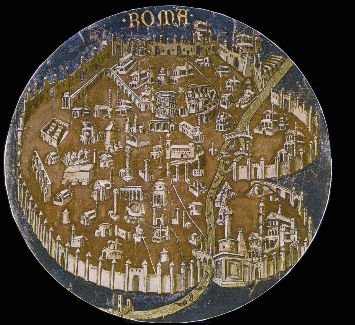 Perspective Map of Rome with the Monuments of Antiquity, 1414