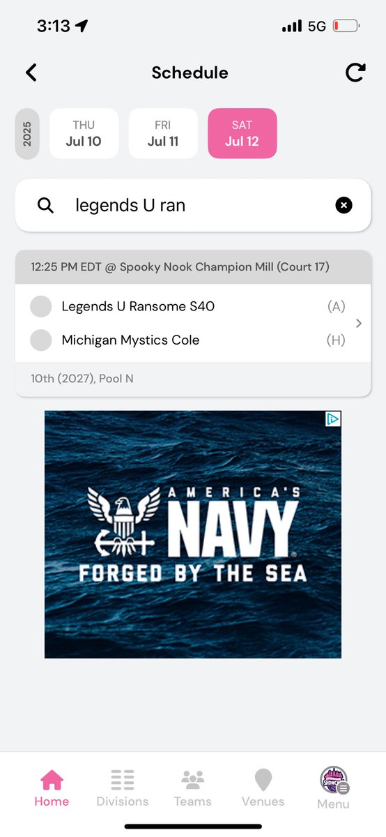 Come watch a game at Spook Nook this week!