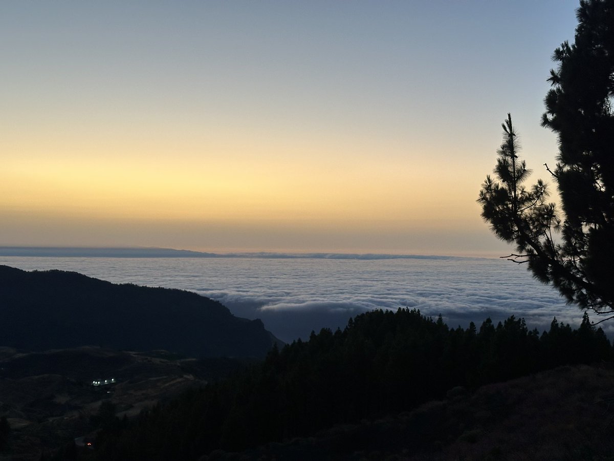 SamGuichelaar's tweet image. Watching the sunset above the clouds in Gran Canaria.