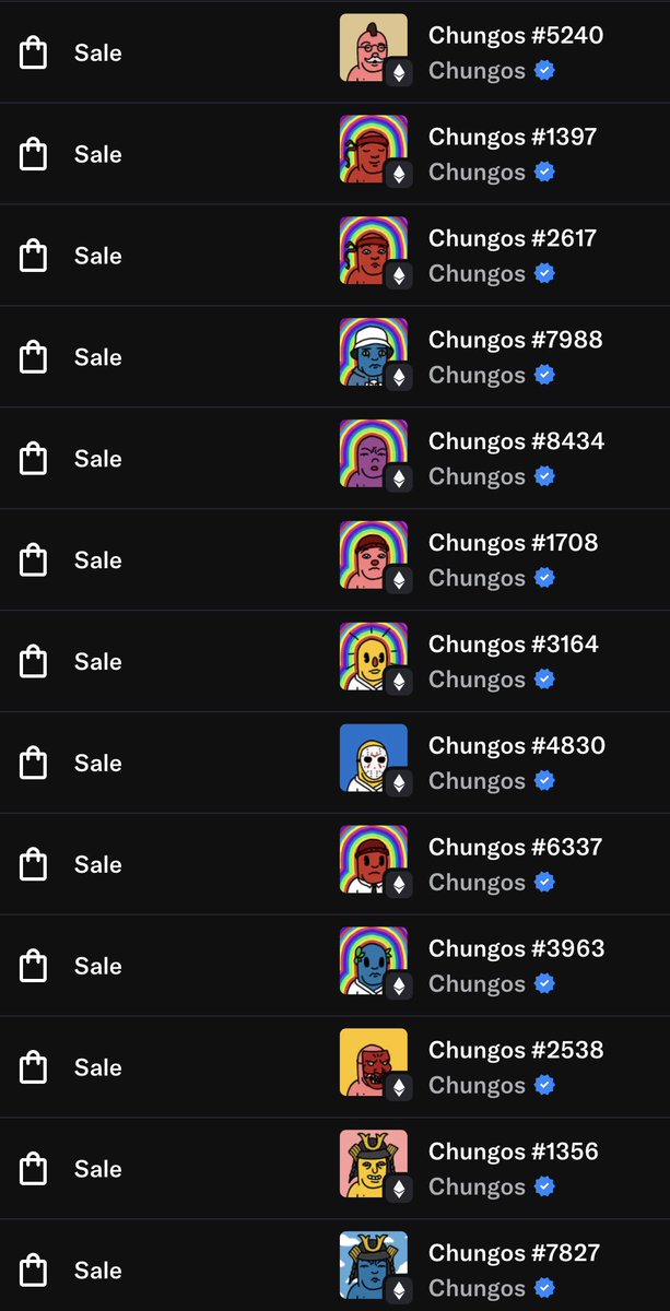When I say I believe in <a href="/ChungosNFT/">Chungos</a>, I mean it. 

chungo.