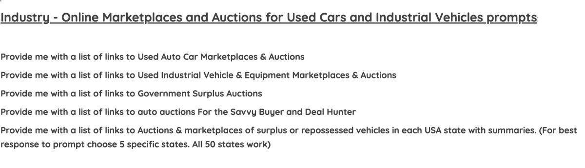 digibution's tweet photo. Looking for state auctions of repossesed or surplus vehicles. Ask or Digi bot for links to auctions 

You can find the needed prompts here https://t.co/hDhL3X9SI9

Type in the prompt in our digi bot link here
https://t.co/HCUatEHbCK

#ai #digibot #digibution #auto #stateauctions https://t.co/Lb1a3kb82I