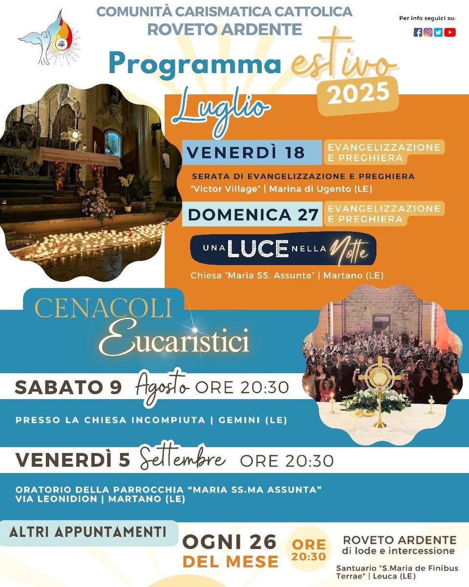 ☀️ (R)Estate con noi! ☀️

Ecco i nostri imperdibili appuntamenti estivi! 🔥 
Vi aspettiamo per viverli insieme! Lodeeee!!! 🙌🏻🙌🏻🙌🏻