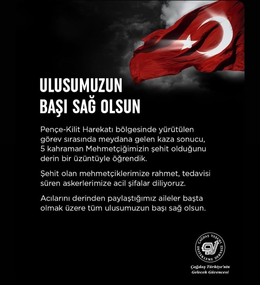 Başımız sağ olsun  Türkiye...