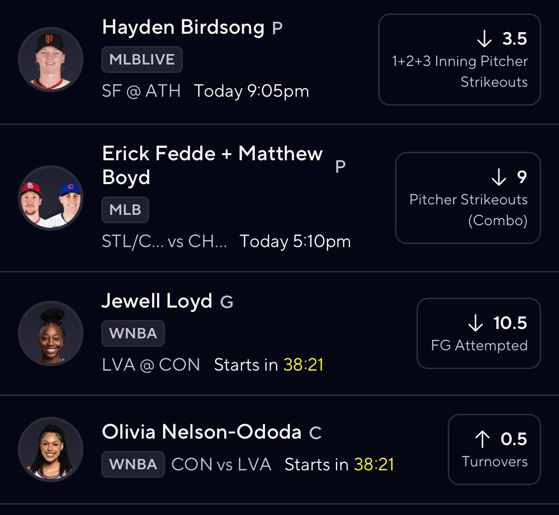 cchryss's tweet photo. GUARANTEED FLEX PLAY W✅🤑🤝💯💯
THE SUN ARE THE WORST TEAM RN + ALL 3 PITCHERS DONT EVEN AVERAGE 5 = W
#nba #mlb #mlblive #prizepicks #wnba #soccer #gamblingX #parlay https://t.co/FlZqioF6to