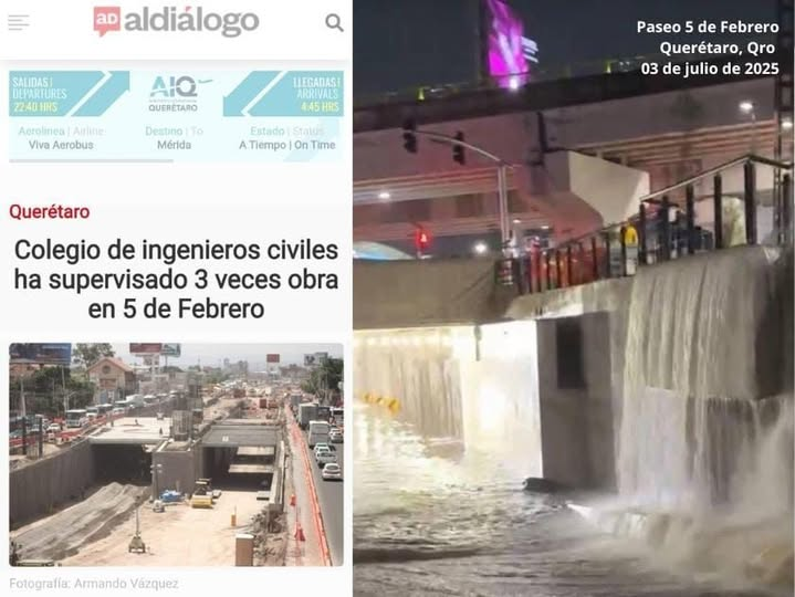 cristianjdg1's tweet image. Oigans y cuando va a salir el #ColegioDeIngenierosCiviles de #queretaro a decir que ellos revisaron 3 veces las obras de #P5F?