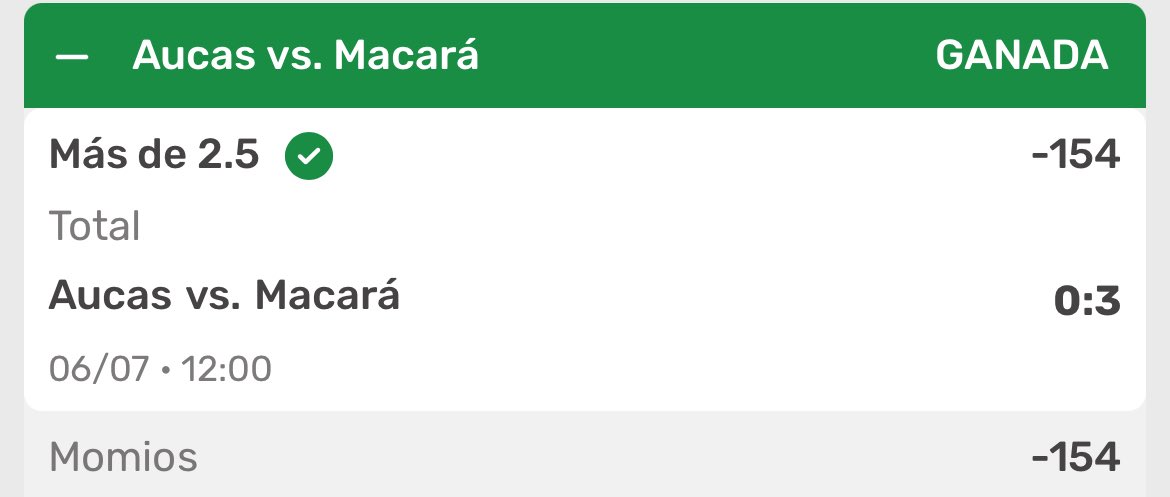 PlayersOvers (@tipsovers5) on Twitter photo ⚽️ PICK GANADO –
🧾 Aucas vs Macara
💥 over 2.5 ✅
🧠 Cuota: -154
🔍
💰 Resultado: 0-3 (min 68)
📍¿Ya sigues a <a href="/tipsovers5/">Jacko Picks</a>? Cada pick con datos, sin humo.
#Futbol #ApuestasDeportivas #PicksDeFútbol #BTTS #TipsDeApuestas #JackoPicks ⚽️ PICK GANADO –
🧾 Aucas vs Macara
💥 over 2.5 ✅
🧠 Cuota: -154
🔍
💰 Resultado: 0-3 (min 68)
📍¿Ya sigues a <a href="/tipsovers5/">Jacko Picks</a>? Cada pick con datos, sin humo.
#Futbol #ApuestasDeportivas #PicksDeFútbol #BTTS #TipsDeApuestas #JackoPicks