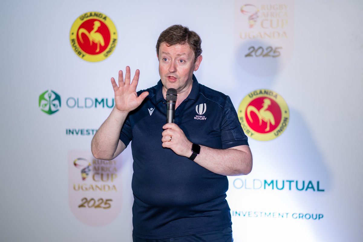 🍹🏆 A night to remember! Uganda Rugby Union hosted a vibrant Cocktail Dinner to celebrate the arrival of the iconic Webb Ellis Trophy 🇺🇬